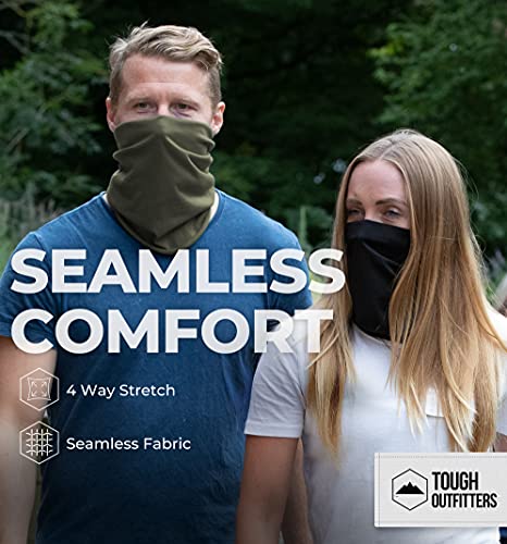 Tough Headband Neck Gaiter Mask For Men & Women - Neck Gaiter Face Mask & Dust Protection W/Uv For Fishing, Running & Hiking #TOP2
