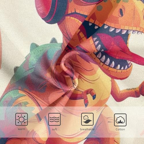 Cartoon Dino with Headphones Undies for Toddler Girls, Girls' Underwear, 2T–8 Years3