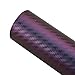 Purple and Blue Car Chameleon Wrap Auto Carbon Fiber Wrapping Film Vehicle Change Color Sticker Tint Vinyl Air Bubble Free (75cm x 152cm)