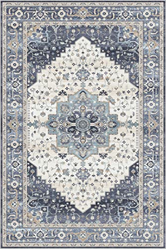 Tapete Vintage Dripex Lavable 3x5 Pies Boho Floral miniatura 3