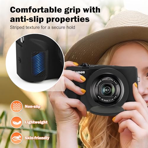 Funda para cámara Canon PowerShot G7 X Mark III, silicona miniatura 4