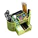 ThreeH Mesk Desk Orangizer Stifthalter 9 Fächer 1 Schublade Schreibtischmaterial Büromaterial Grün