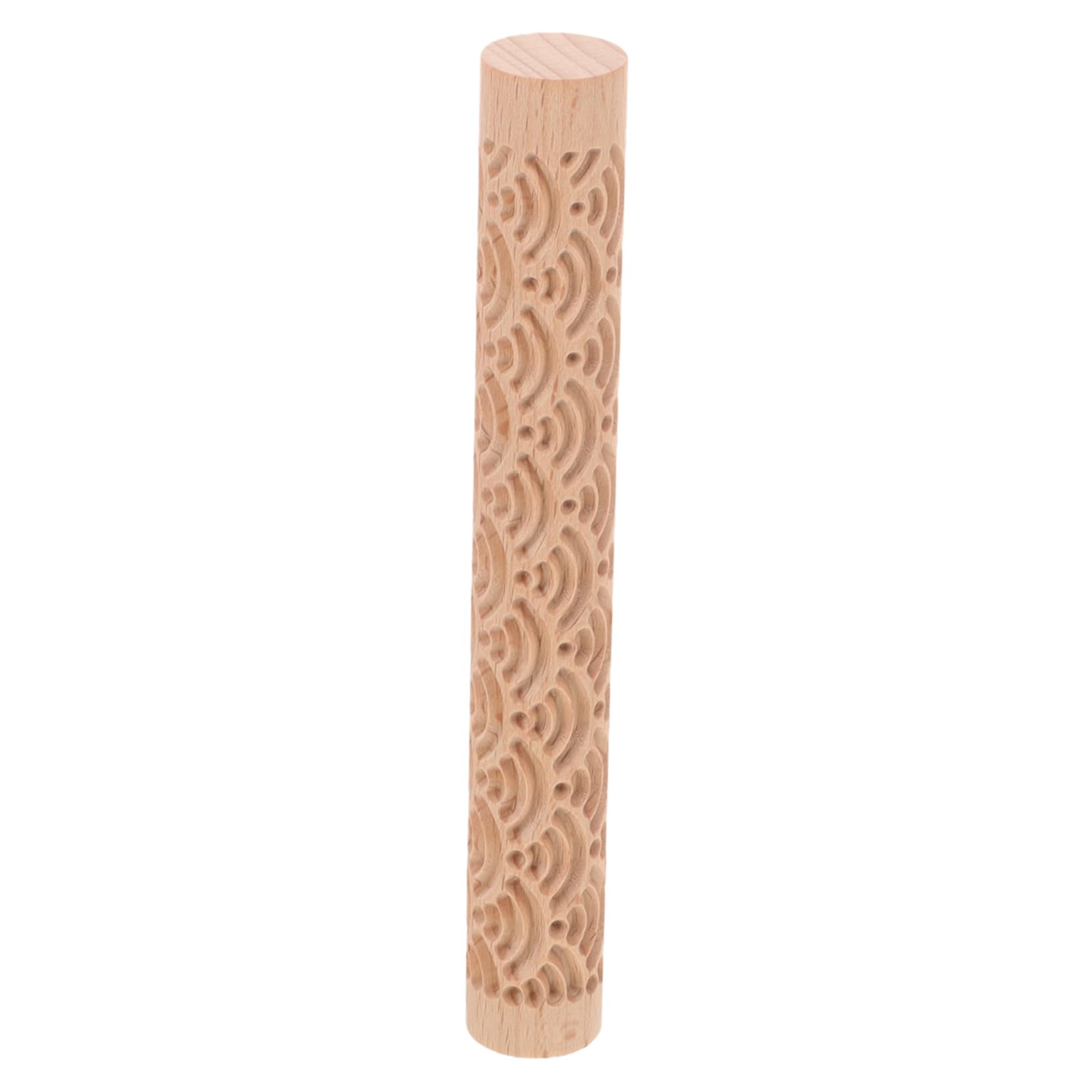 Amosfun 4 Piezas Herramientas De Mano De Arcilla Rodillo Mango De Bricolaje Para Hornear Palos De Amasar Palo De Barro Varilla De Impresión De Arcilla Palos De Rodar En Madera