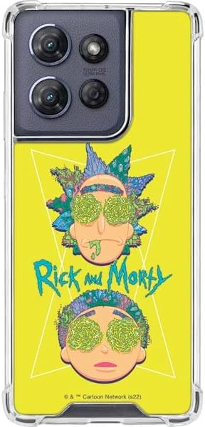 Skinit Clear Phone Case Compatible with Moto G Stylus 5G (2025) - Officially Licensed Adult Swim Rick and Morty Portal Boyz Design