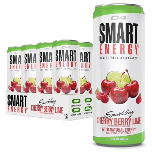 Cellucor C4 Smart Energy Drink - Sugar Free Performance Fuel & Nootropic Brain Booster, Coffee...