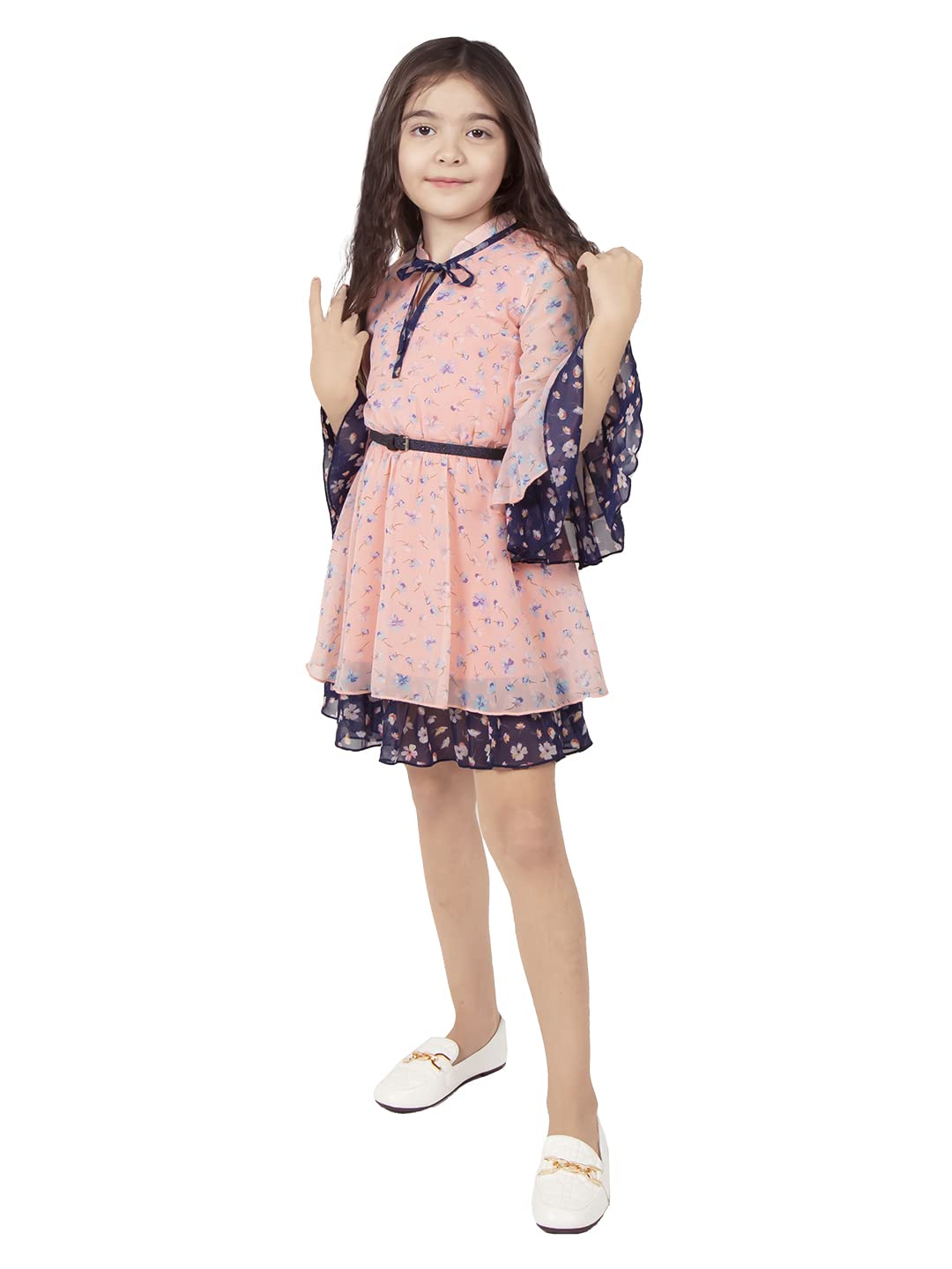 Naughty Ninos Girls Pink Floral Dress(NN00883DRS) Naughty Ninos Girls Pink Floral Dress(NN00883DRS)