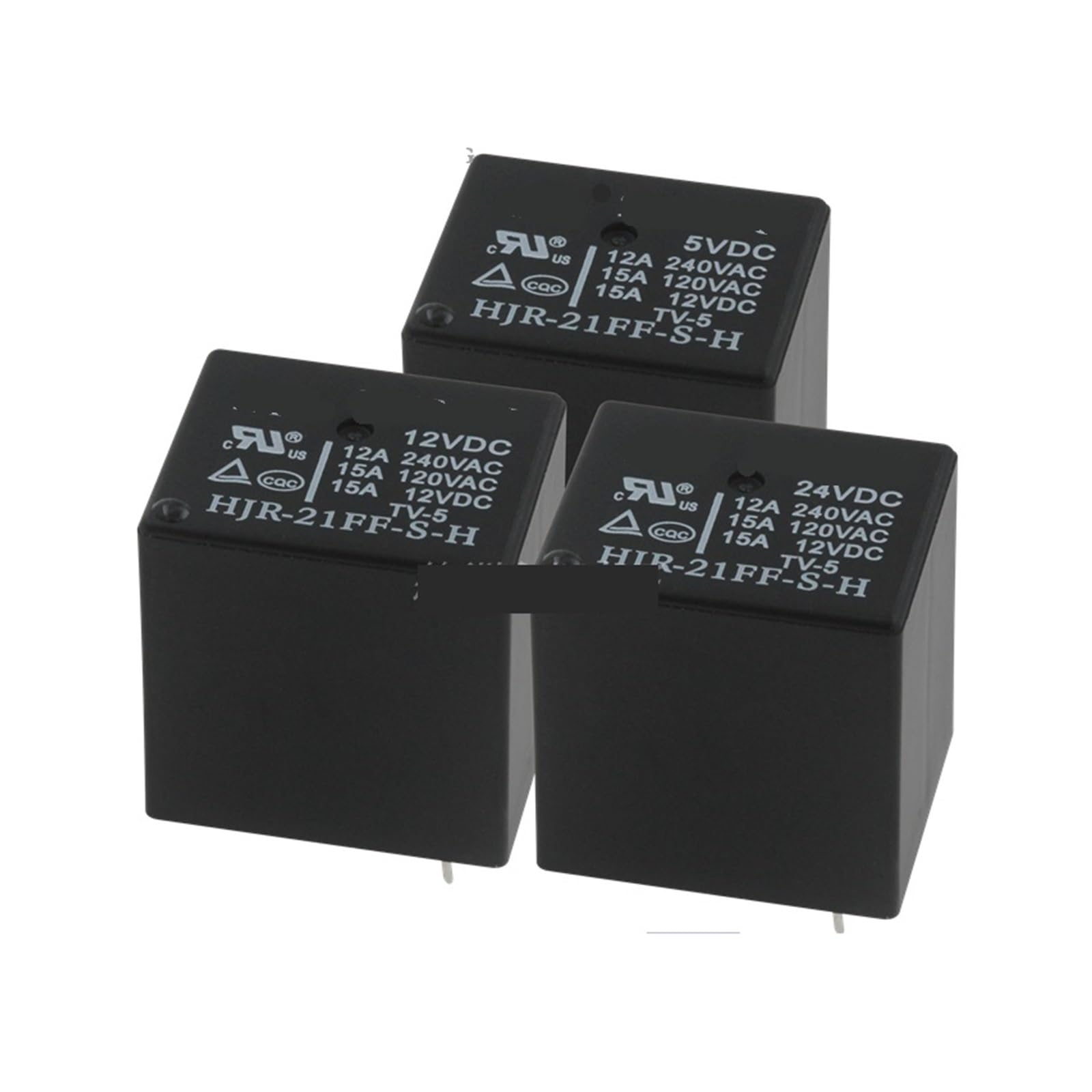 Relais HJR-21FF-S-H 12V 15A haute capacité pour circuits imprimés et projets DIY