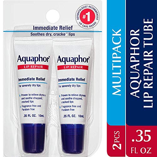 Aquaphor Lip Repair - Soothe Dry, Chapped Lips - Two .35 Oz. Tubes #TOP1