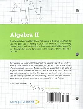 Paperback Carnegie Learning Algebra II - Student Text - Volume 2 Book