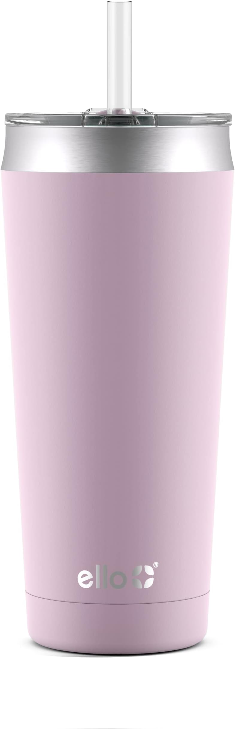 Ello Beacon Vacuum Insulated Stainless Steel Tumbler with Slider Lid and Optional Straw