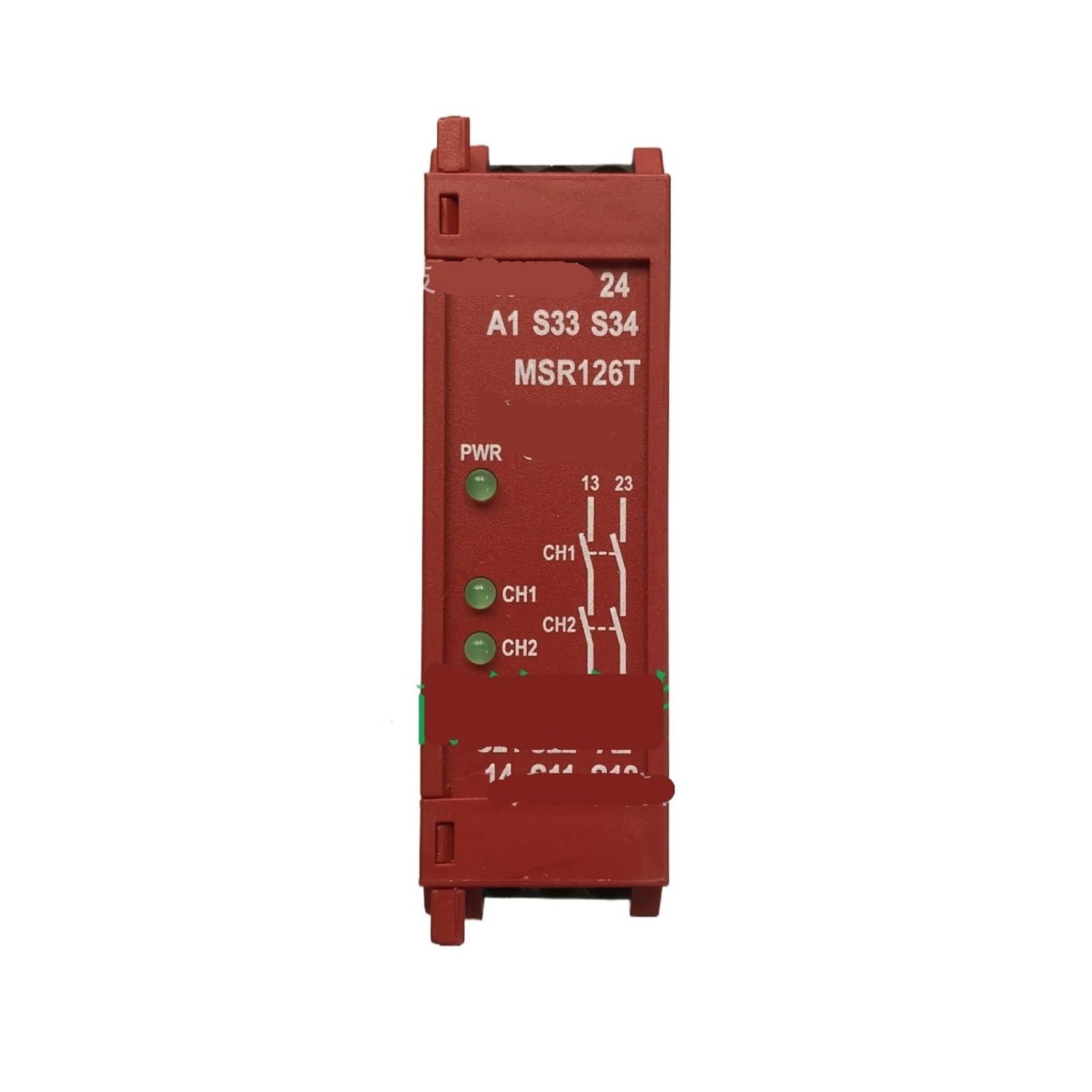 Relais de sécurité MSR126T 440R-N23117 24V à double canal temporisé
