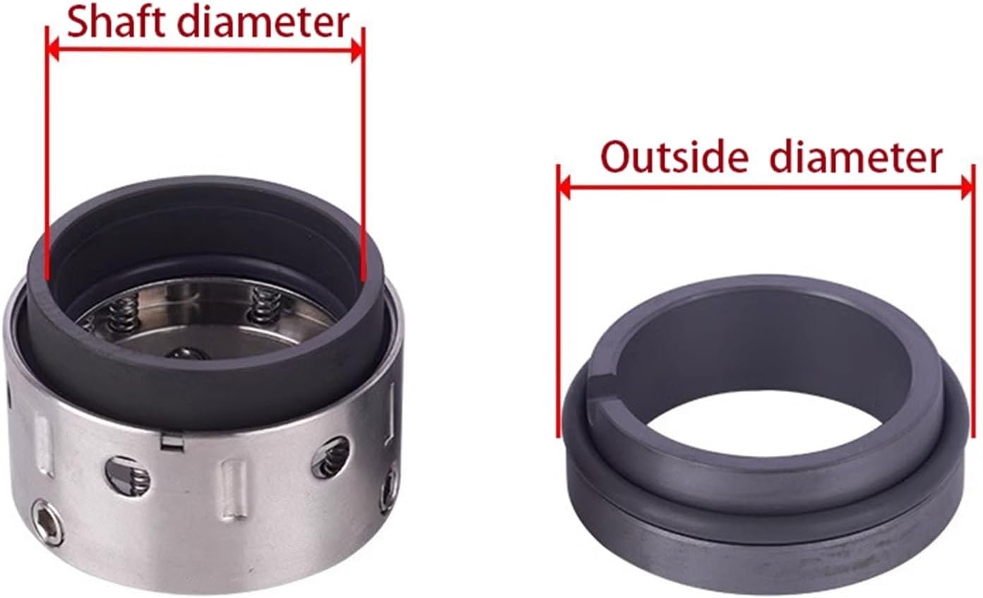 1pcs Type 58U 59U J-Crane Mechanical Seals 58/59U-14/16/18/19/20/22/24/25/28/30/32/33/35/38/40/43/45/50/53/55/58/60/65/70/75(SIC-PTFE,58U-58)