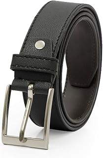Police Premium Belt for Men I Premium Black Regular Fit Belt with Classic Pin Buckle I Durable Formal & Casual Dress Belt I L Price In India