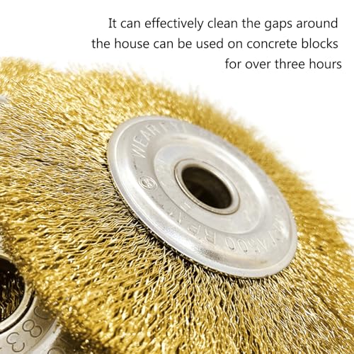 3 Stück Fugenbürste Kompatibel mit Gloria Multibrush und Anderen Drahtbürsten, 10 mm Breite Weedbrush für Gloria, Runde Ersatzbürste Bürste für Unkraut, Moos, Steine ​​Entfernen