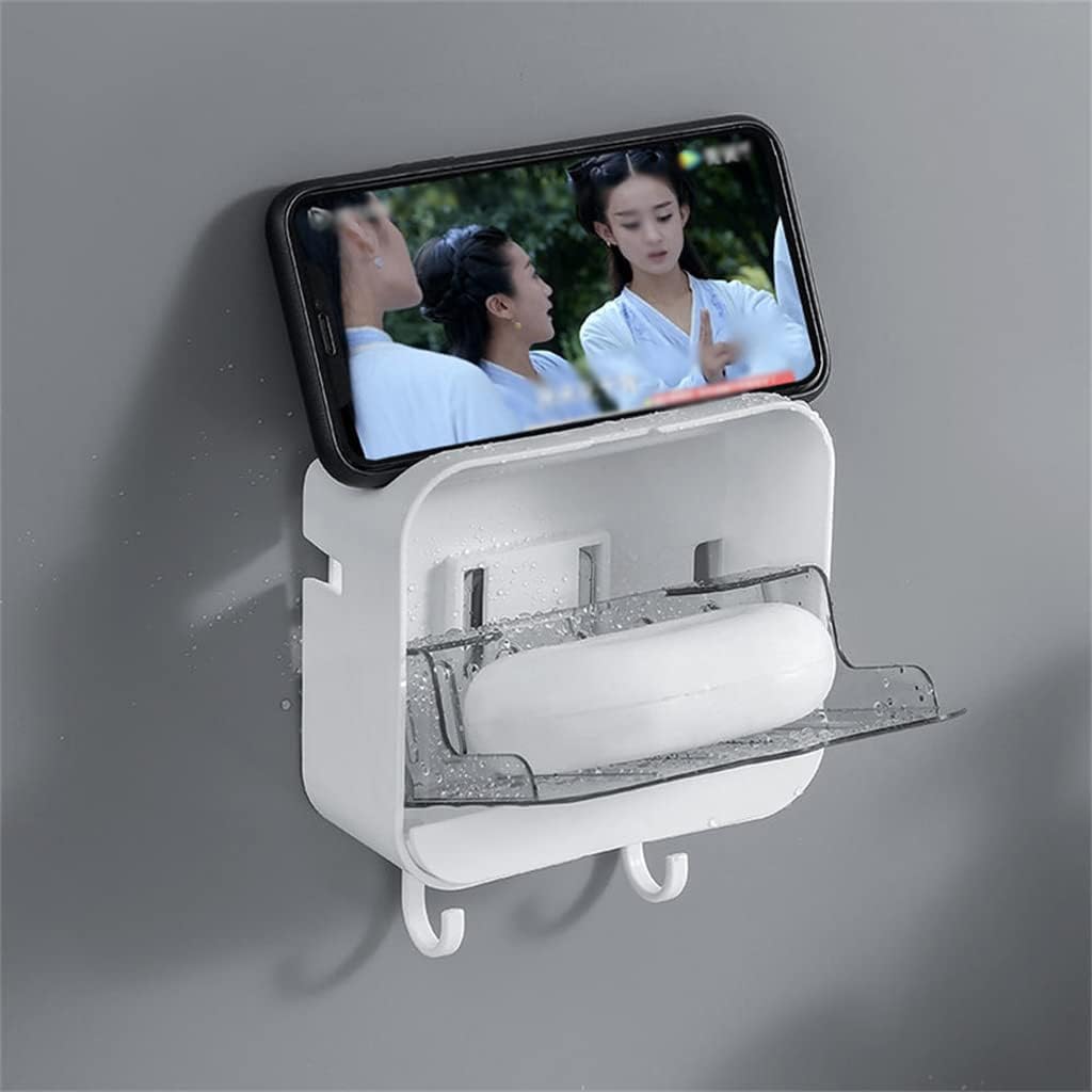 jabonera, Jabonera Vertical Antipolvo c/Tapa/desagüe, Colgar en la Pared c/2