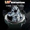 Military Smart Watch for Men Answer/Make Calls, 1.39" HD Fitness Watch with Heart Rate/SpO2/Sleep Monitor, 100+ Sports Modes Activity Trackers, IP68 Waterproof Outdoor Smartwatch, Green #3