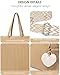 Makukke Bolsos de Cuerda Mujer Bolsa de Hombro Grandes Bolsos para el Hombro de Mano para Trabajo de la Oficina de Viajes Escuela Imagen de Makukke Bolsos de Cuerda Mujer Bolsa de Hombro Grandes Bolsos para el Hombro de Mano para Trabajo de la Oficina de Viajes Escuela