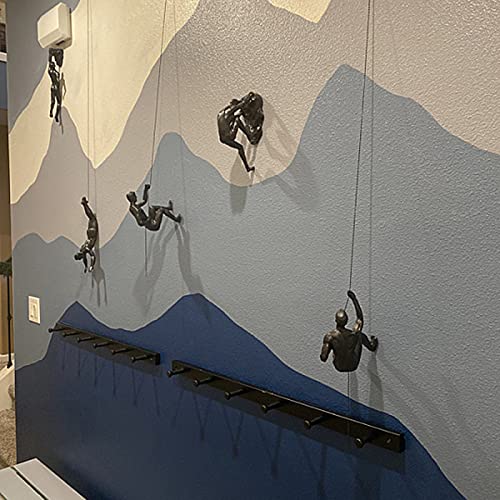 Décoration murale d'arrière-plan personnage grimpeur pour bureau - 5