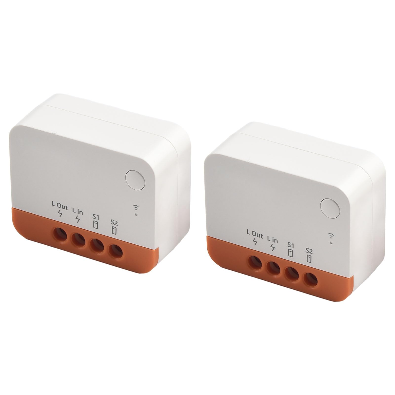 FUBESK Mini interruttore intelligente, interruttore della luce a 2 vie, compatibile con Ale*xa, PER Smart Switch ZBM*INI-L2 Modulo relè bidirezionale APP Controllo vocale