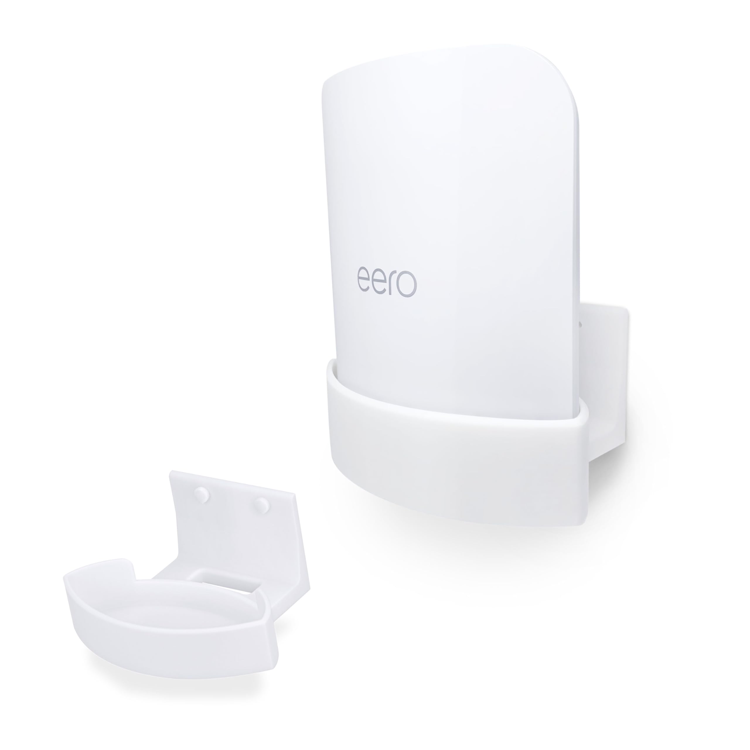 Screwless Wall Mount for EERO Max 7 WiFi Router, Easy to Install Holder, Adhesive & Screw in, Increase Range & Reduce Clutter, by Brainwavz