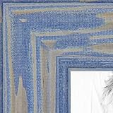 ArtToFrames 22x26 inch Deep Periwinkle Barnwood Frame Wood Picture Frame, 2WOM0066-56673-YBLU-22x26