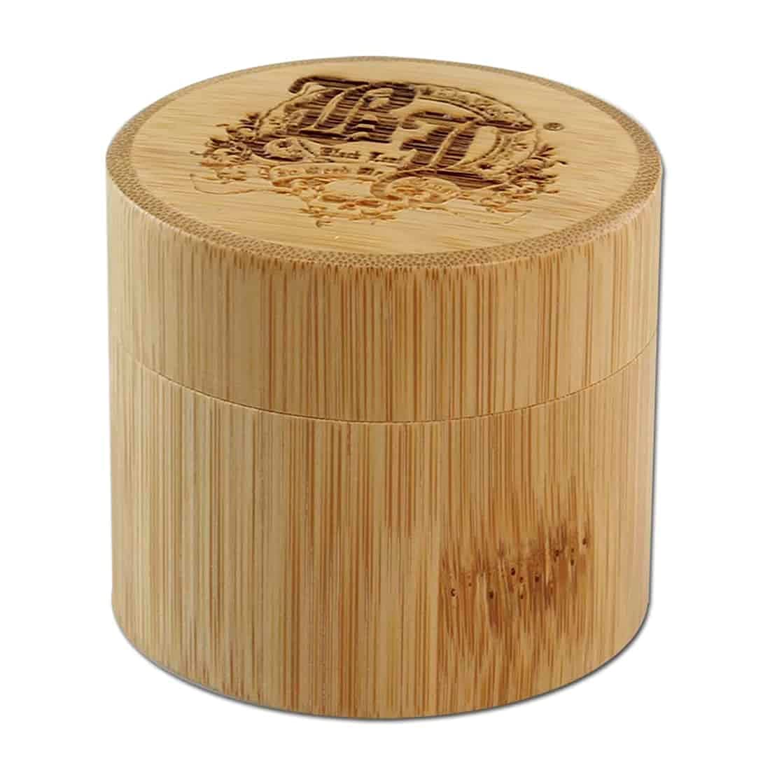 Black Leaf BL Deluxe Grinder 5-teilig Ø 59mm | hochwertiger Crusher aus rostfreiem Stahl | Premium Grinder mit Jeansbeutel und Bambus Box | Höhe 56mm