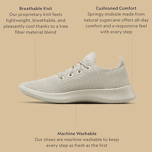 Image of Allbirds Women's Tree Runner, Everyday Sneakers, Machine Washable Shoe Made with Natural Materials