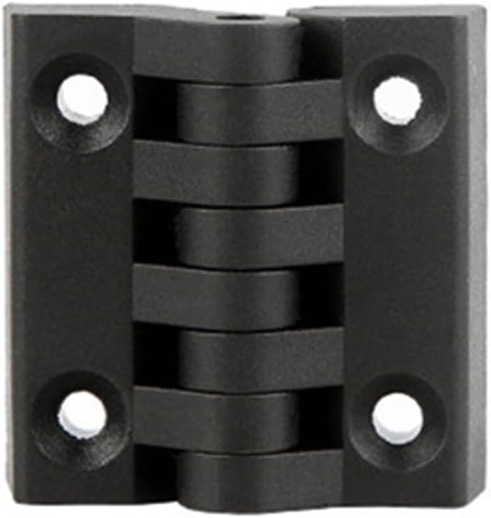 Door Hinge1.57/40mmx40mm Black Plastic Cabinet Door Reinforced Ball Bearing Hinge - (20Pcs)