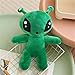 OSOCU 13.5in Adorable Green Alien Plush Toy | Ultra-Soft Stuffed Figure | Great for Home & Room Decoration | Ideal Birthday/Halloween for All Genders | a Must-Have for Sci-Fi Lovers