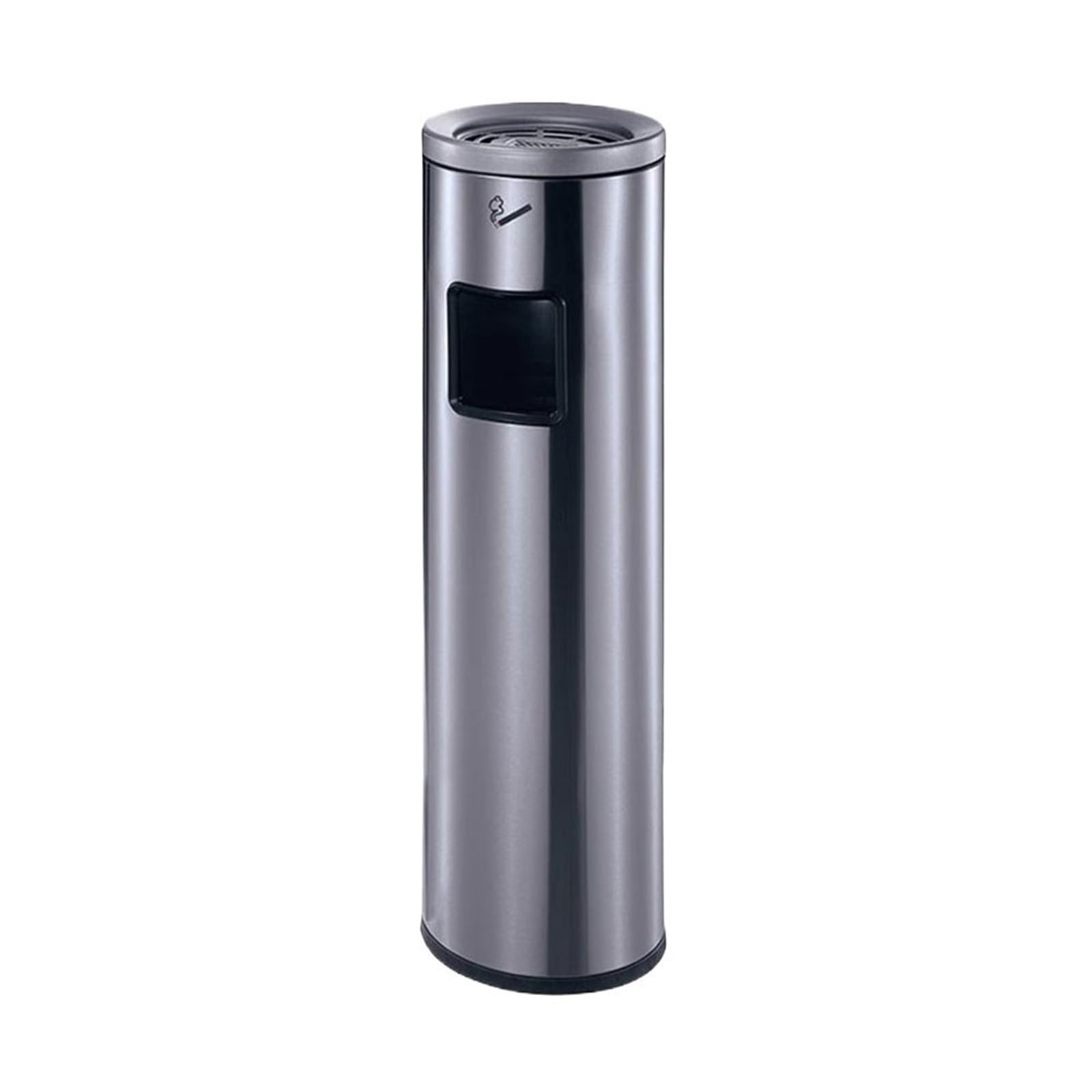 Stand ashtray Outdoor Commercial Districts Stainless Steel Trash Can, Smoking Area Standing Cigarette Cylinder Pillar