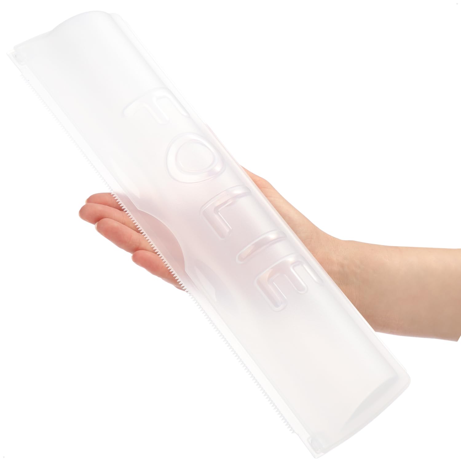 COM-FOUR® 2x Coupe-papier - distributeur de papier d'aluminium - distributeur de film étirable - support de papier (2 pièces - transparent)