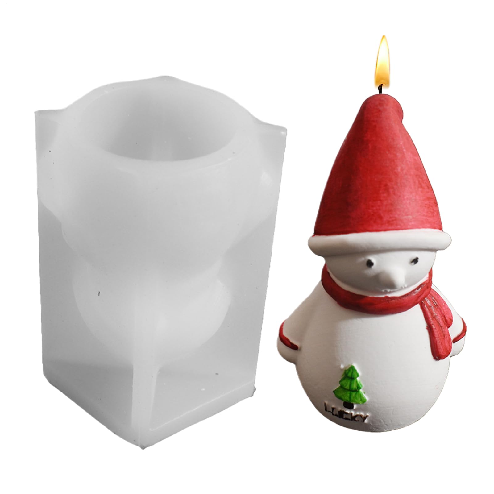 ni Natalizi 3D Antiaderenti Colata Babbo Natale E Pupazzo Di Neve | Per Sapone Natalizi per lavoretti fai da te di Halloween e decorazioni per la casa e la scrivania