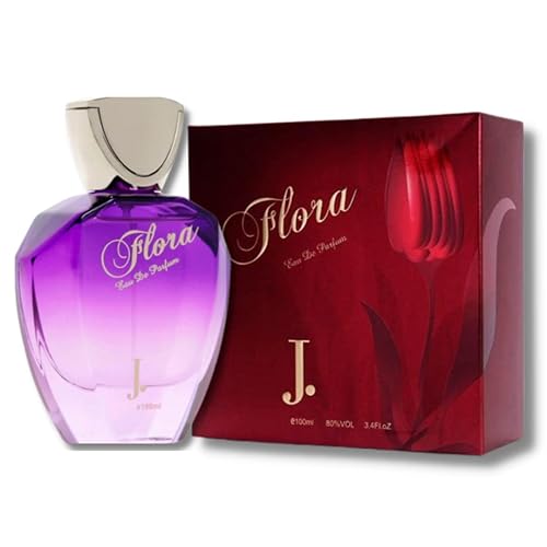 Flora EDP para mujer - 100ML (3.4 onzas) Fragancia para mujer Almizcle blanco, rosa y jazmín.
