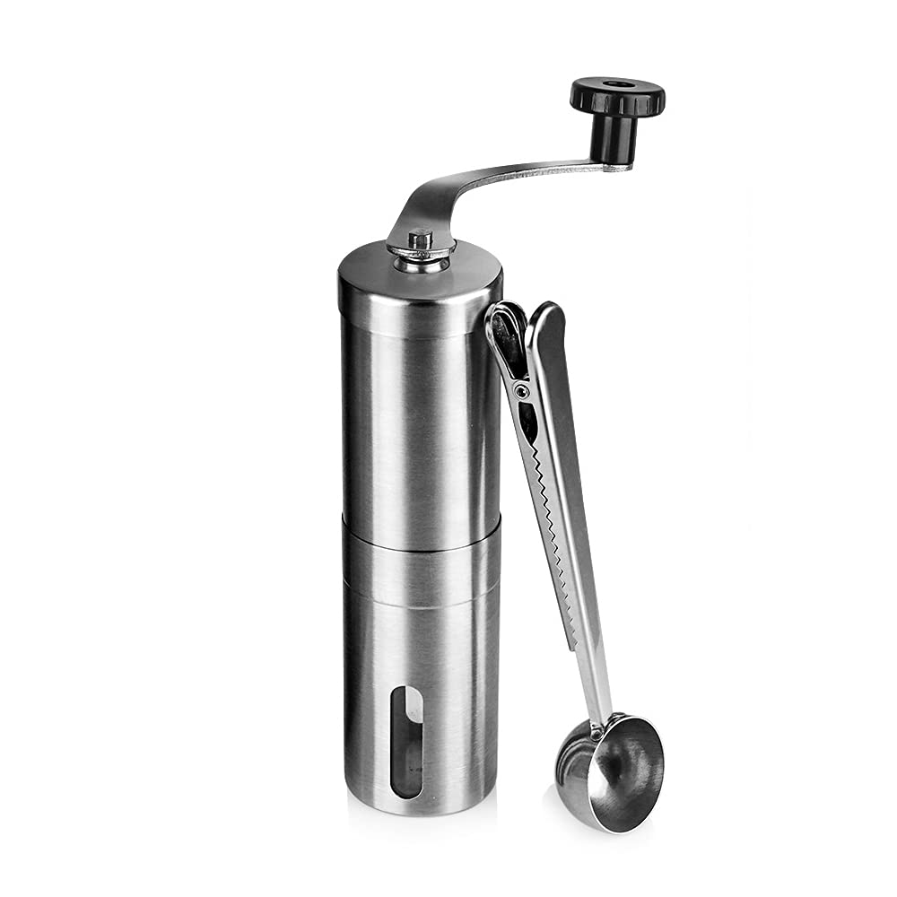 Cenpek Stainless Steel Manual Coffee Grinder - Mini Coffee Bean Grinder With Adjustable Adjustment