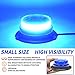 AUXMOTEC Blue Led Emergency Strobe Beacon Lights Bar with Magnetic Mount and 8 Flash Models Warning Safety Flashing Rooftop Signal Lamps for Firefighters Police Vehicles(24-LED 12V-24V)