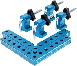 Sxmrmnx Abrazadera cuadrada de posicionamiento de 90 grados para carpintería, abrazaderas de esquina de ángulo recto, abrazaderas de madera, fácil de instalar