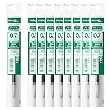 ぺんてる ボールペン替芯 エナージェル 0.7mm グリーン 10本 XLR7-D(10)