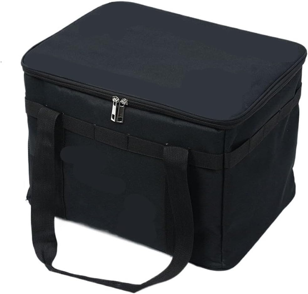 30-42L Camping Storage Bag Insulated Folding Tableware Handbag Field Divider for Picnic Equipment Organizer(Khaki 30L)