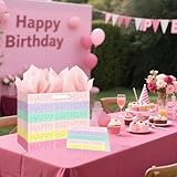 Gift Bag Large 33cmx12cmx26cm, Excavator Luxury Gift Bag with gift Card and Tissue Paper Party Bags for Presents, Large Birthday Gift Bag for Him Women Men Boys Girls Birthday Party Bag - Image 4