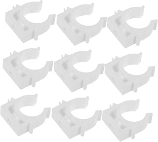 iplusmile Abrazaderas para Tubos de Pvc de 25 Mm/1 Pulgada Color Juego de 24 Piezas Soporte para Montaje de Tubos