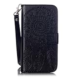 Galaxy J3 Wallet Case, phone case for samsung j3, JanCalm [Multi Card/Cash Slots] Flip Cover Wallet PU Leather with Stand + Wrist Strap Case for Samsung Galaxy J3 (2016) + Crystal pen (Black)