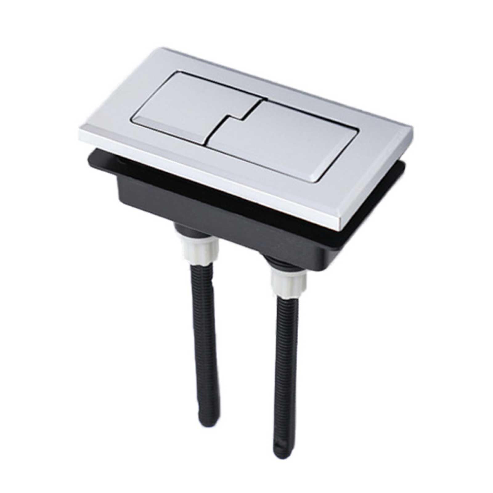 Toilet Dual Flush Button, Push Toilet Tank Button Replacement Rectangular Handle Cistern Accessories for Efficient Flushing (Basic Style)