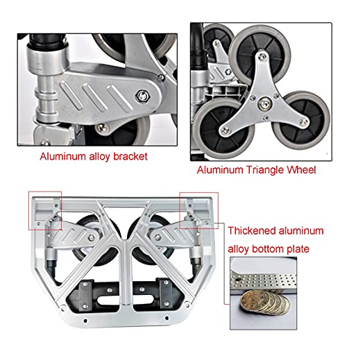Carrito plegable portátil de aluminio para escaleras miniatura 4