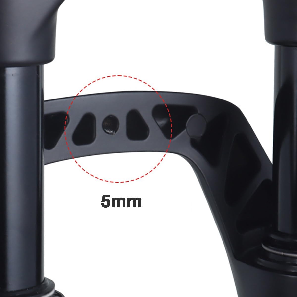 Horquilla de suspensión neumática para Bicicleta de Carretera 700C, Tubo de dirección cónico de 1-1/8 Pulgadas, Eje pasante, 12 * 100 mm, Horquilla Delantera para Bicicleta, 60 mm