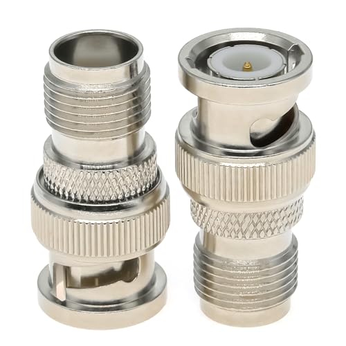 Adaptador Coaxial TNC Hembra a BNC Macho 2PCS miniatura 2