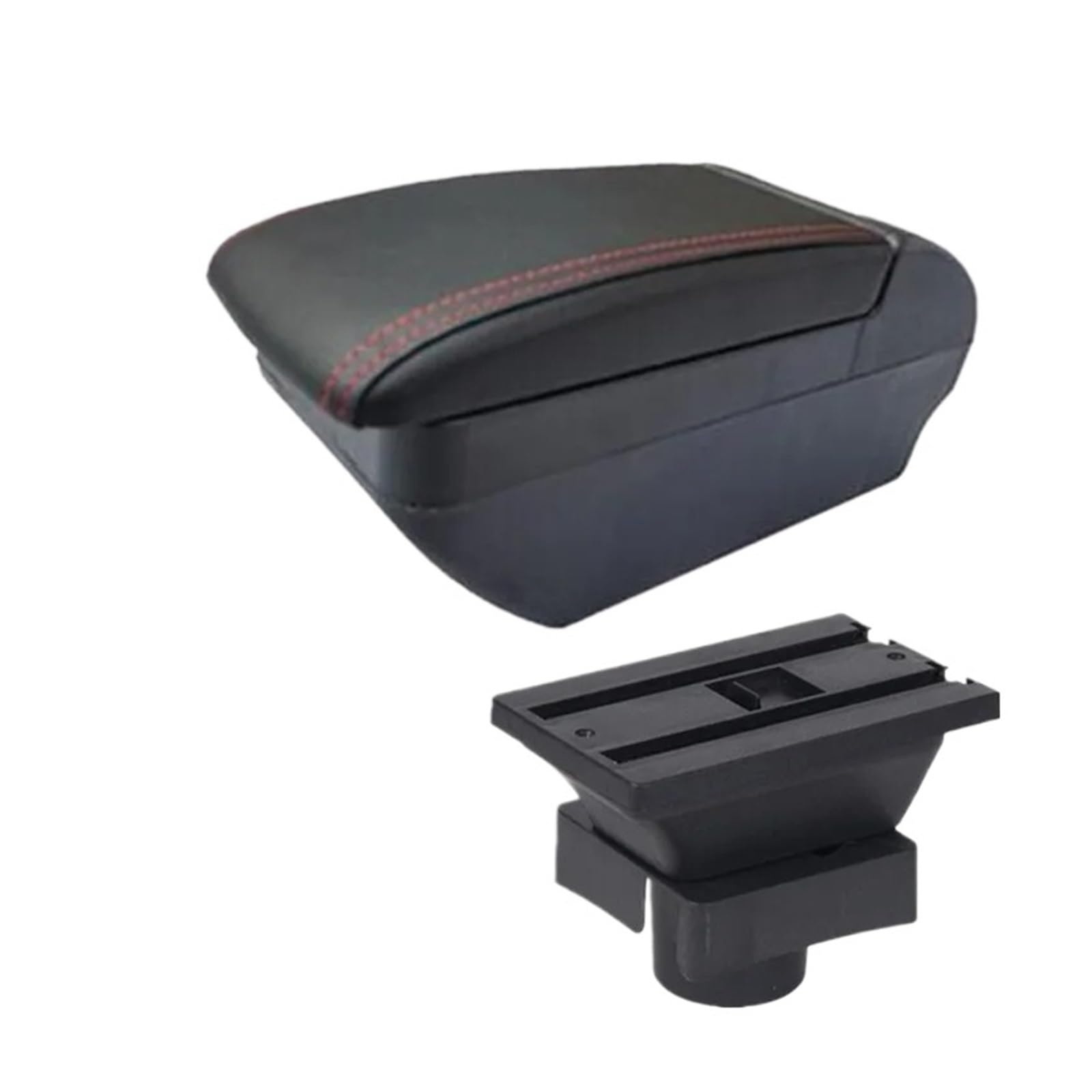 Umdjju F Red Line No Usb For Citroen For C4 Hatchback 2004-2010 Car Armrest Box Central Storage Interior Dedicated Retrofit Accessories Car Centre Console Armrest Box(F Red Line No Usb)