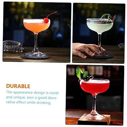 NOLITOY 4 Pcs copo de coquetel retrô copos coloridos transparente vinho copos de vidro copos de mart