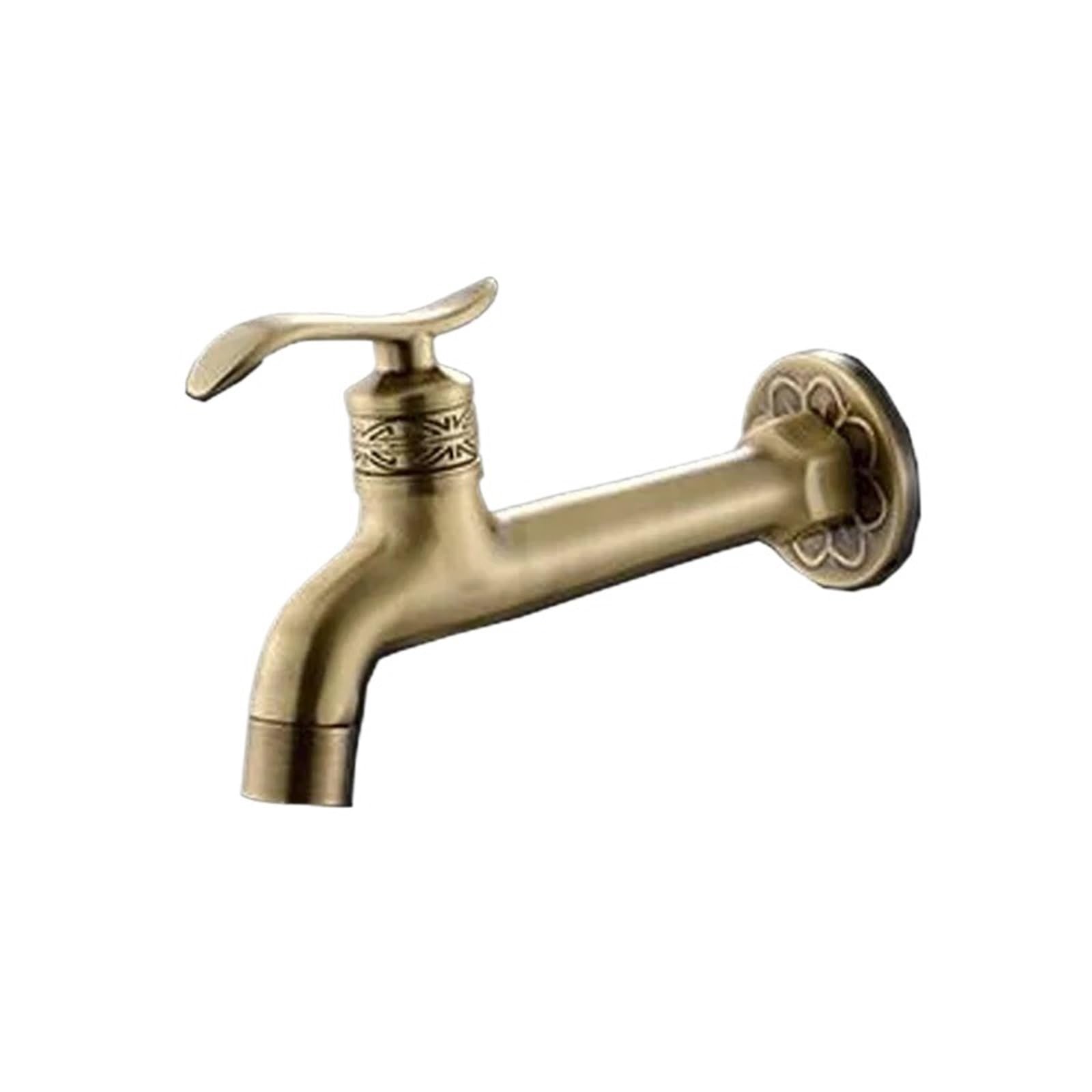 Wwpmnqd Type1 Taps Decorative Outdoor Faucet Garden Bibcock Tap Bathroom Washing Machine/Mop For Garden(Type1)