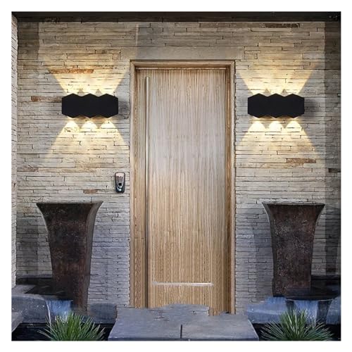 Lámpara de pared LED iluminación exterior impermeable moderna para accesos y muros 8