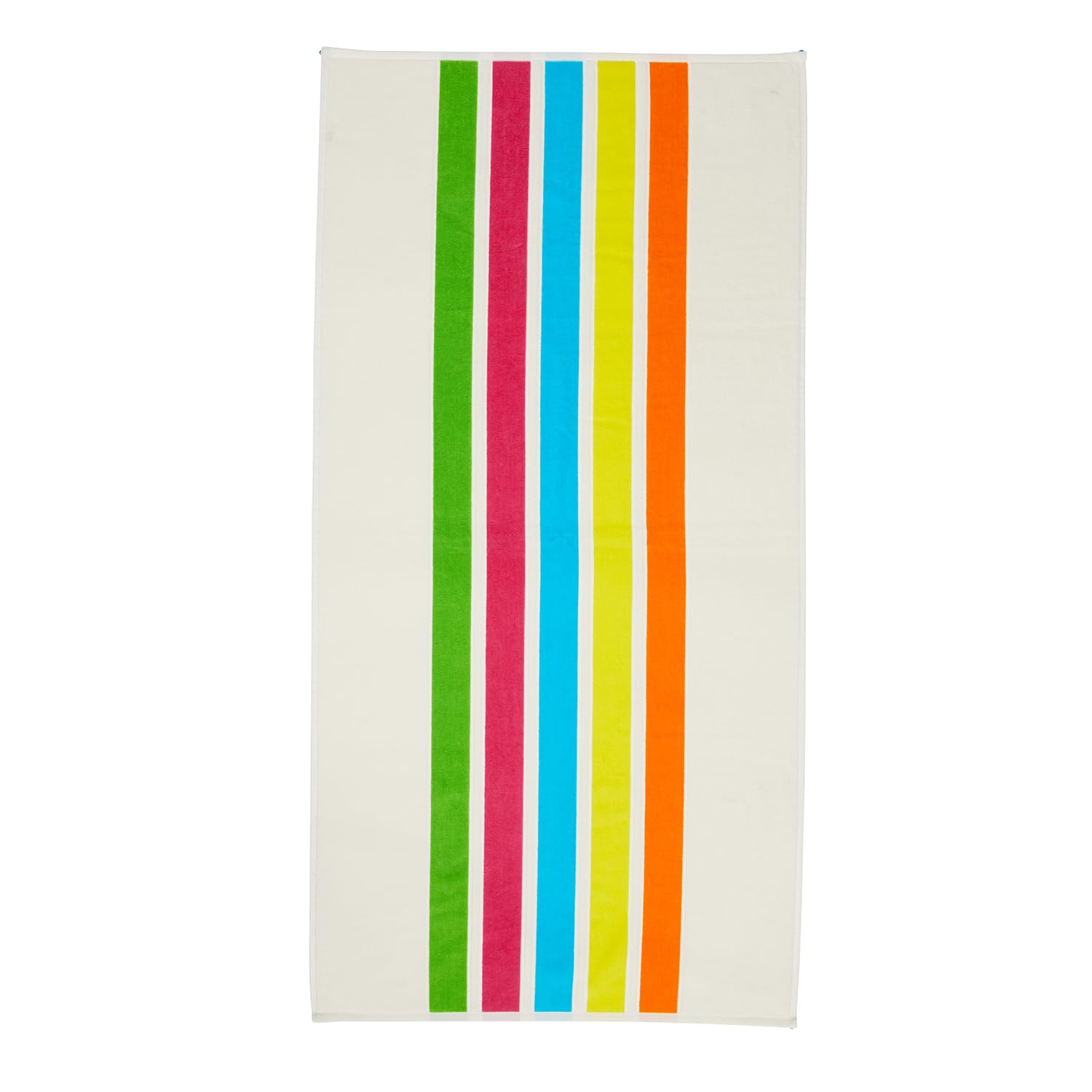 Loon & Lake Luxury Beach Towels Set of 2 - Retro Stripes | | 2 Pack 30" x 60" | Crafted from 100% Combed Cotton | Ultra Plush & Super Soft | Retro Collection 1984